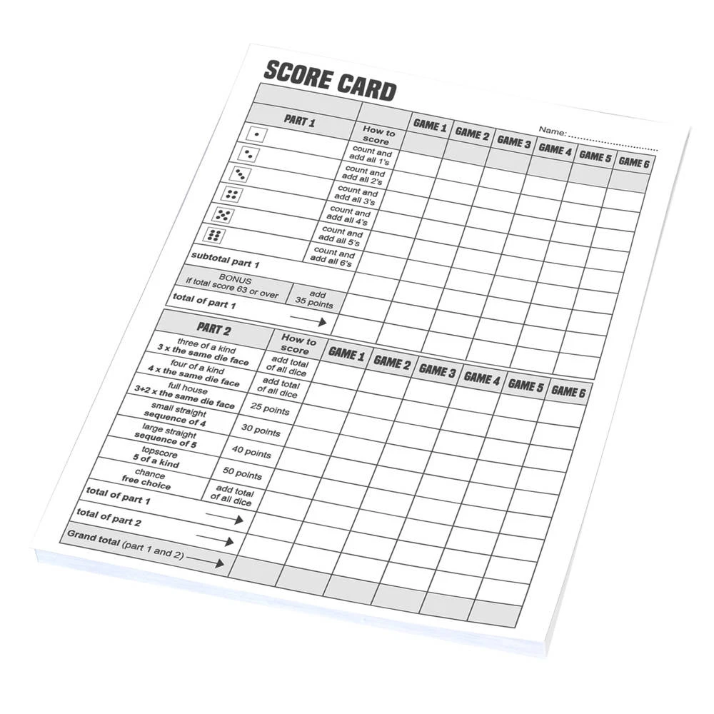 Dobbelset En Scoreblok - Image 3