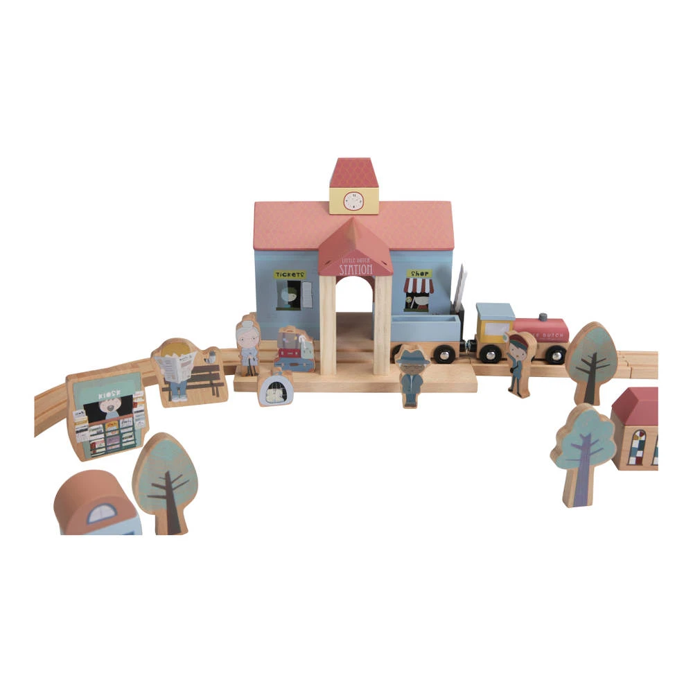 Little Dutch Little Railway Collection Treinstation - Image 2