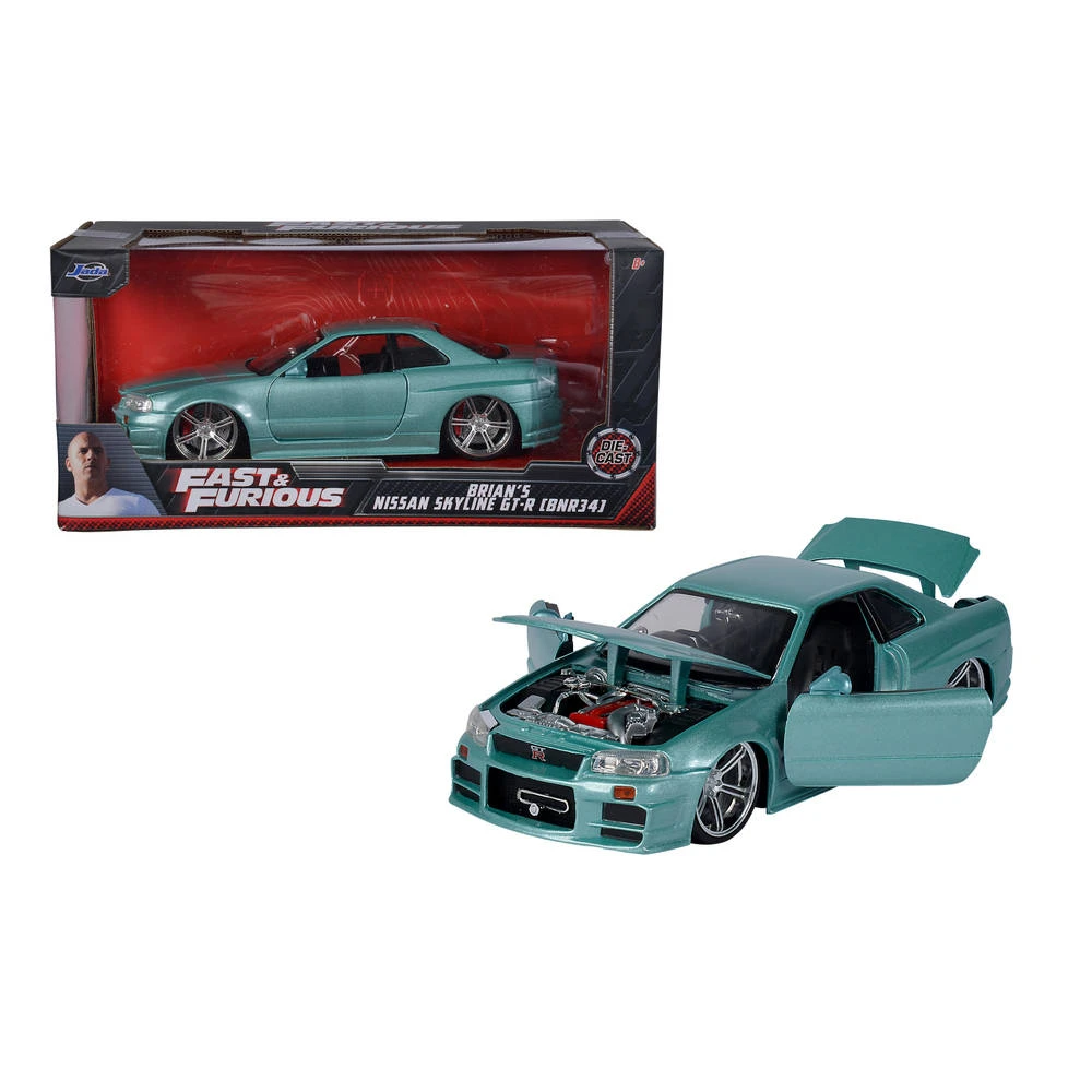 No Brand Jada Fast And Furious Brians 1999 Nissan Skyline GT-R - 1:24