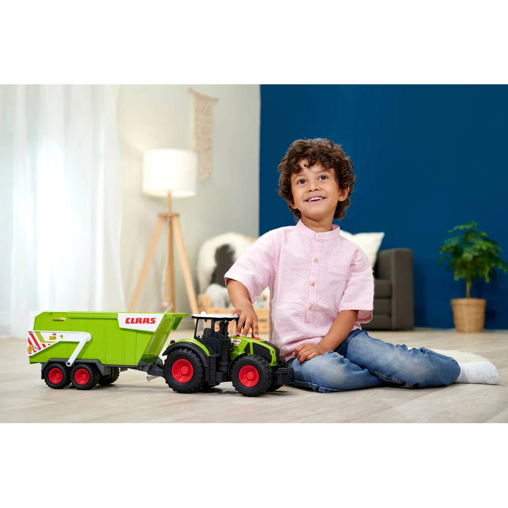 Dickie Toys Claas Tractor Met Aanhanger - 64 Cm - Image 6